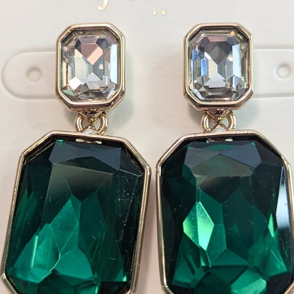 J.Crew Factory Crystal Drop Statement Earrings - Picture 5 of 8